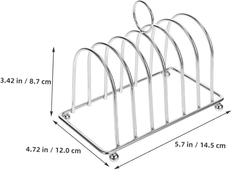 Balacoo 2pcs Nonstick Toast Rack with Ball Feet for Effortless Serving and Preservation - Image 2
